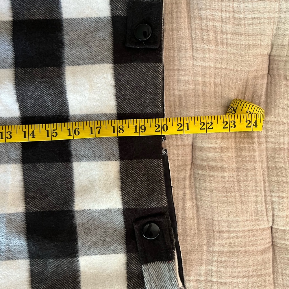 NWT LOFT Buffalo Plaid Wool-Blend Shift Skirt - Picture 10 of 11